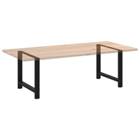 Valgomojo stalo kojos, juodos, 2 vnt., 100 x (72 - 73) cm, plienas - Namų Idėja
