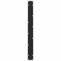 Valgomojo stalo kojos, juodos, 2 vnt., 100 x (72 - 73) cm, plienas - Namų Idėja