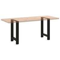 Valgomojo stalo kojos, juodos, 2 vnt., 60x(72 - 73) cm, plienas - Namų Idėja