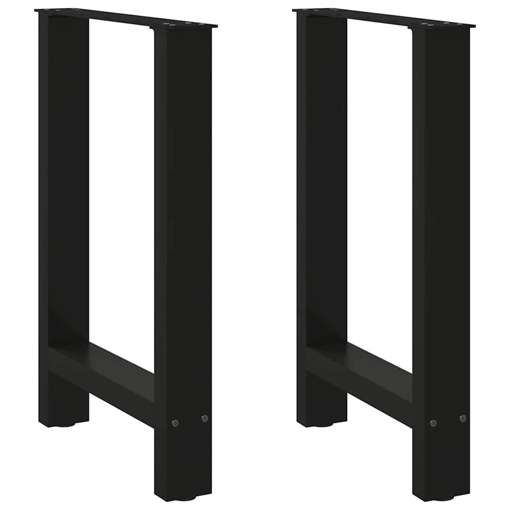 Valgomojo stalo kojos, juodos, 2 vnt., 60x(72 - 73) cm, plienas - Namų Idėja