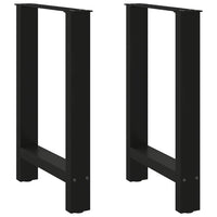 Valgomojo stalo kojos, juodos, 2 vnt., 60x(72 - 73) cm, plienas - Namų Idėja