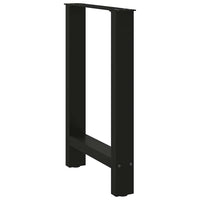 Valgomojo stalo kojos, juodos, 2 vnt., 60x(72 - 73) cm, plienas - Namų Idėja