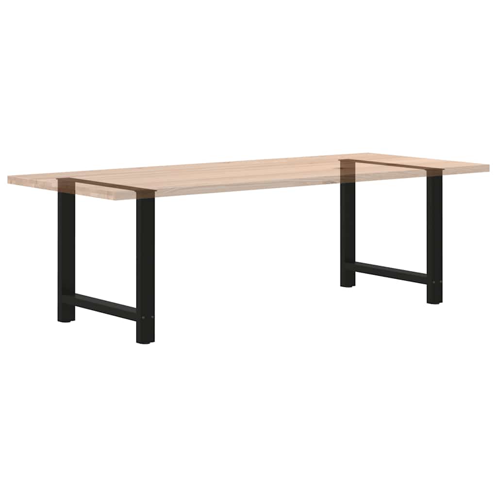 Valgomojo stalo kojos, juodos, 2 vnt., 70x(72 - 73) cm, plienas - Namų Idėja