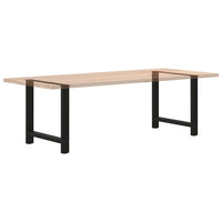 Valgomojo stalo kojos, juodos, 2 vnt., 70x(72 - 73) cm, plienas - Namų Idėja