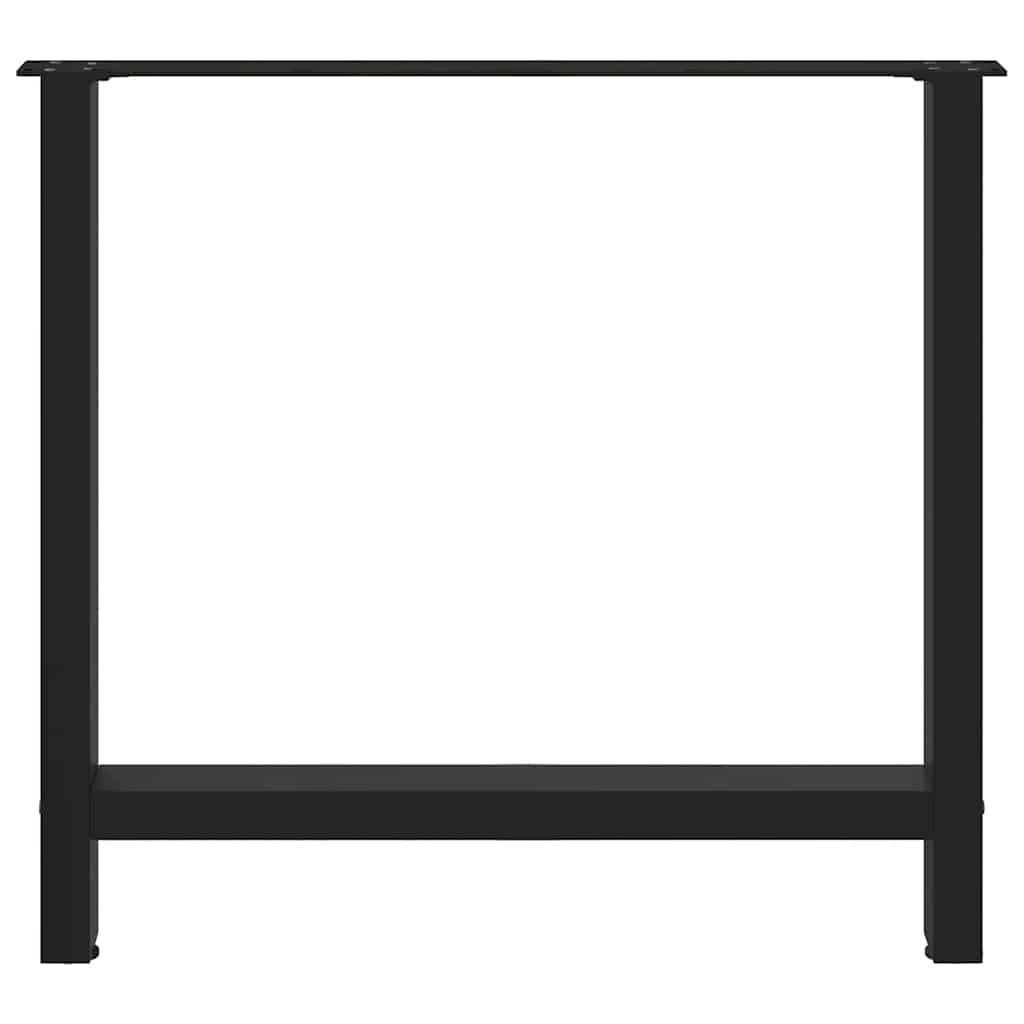 Valgomojo stalo kojos, juodos, 2 vnt., 70x(72 - 73) cm, plienas - Namų Idėja