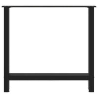 Valgomojo stalo kojos, juodos, 2 vnt., 70x(72 - 73) cm, plienas - Namų Idėja