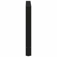 Valgomojo stalo kojos, juodos, 2 vnt., 80x(72 - 73) cm, plienas - Namų Idėja