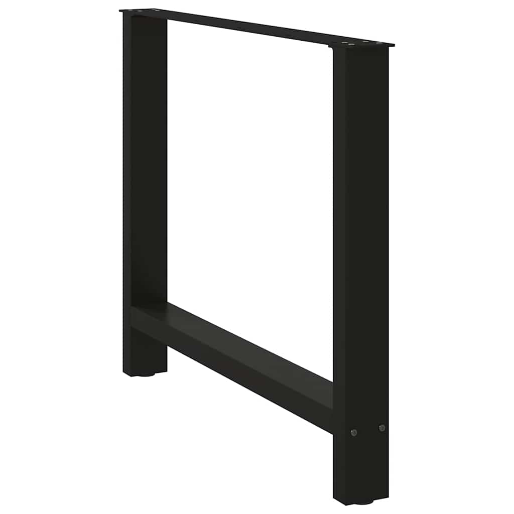Valgomojo stalo kojos, juodos, 2 vnt., 90x(72 - 73) cm, plienas - Namų Idėja