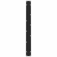 Valgomojo stalo kojos, juodos, 2 vnt., 90x(72 - 73) cm, plienas - Namų Idėja