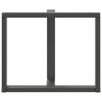 Valgomojo stalo kojos, T formos, 2 vnt., antracito spalvos, 100x35x(72 - 73) cm, plienas - Namų Idėja