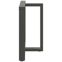Valgomojo stalo kojos, T formos, 2 vnt., antracito spalvos, 100x35x(72 - 73) cm, plienas - Namų Idėja