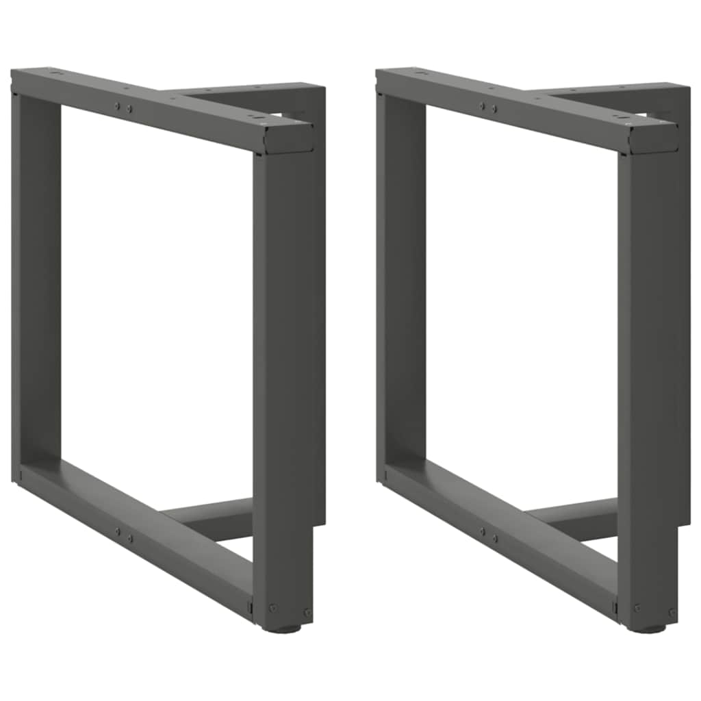 Valgomojo stalo kojos, T formos, 2 vnt., antracito spalvos, 100x35x(72 - 73) cm, plienas - Namų Idėja