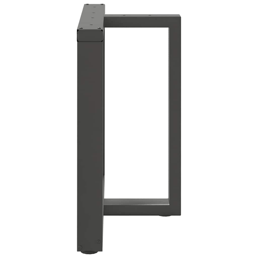 Valgomojo stalo kojos, T formos, 2 vnt., antracito spalvos, 70x35x(72 - 73) cm, plienas - Namų Idėja