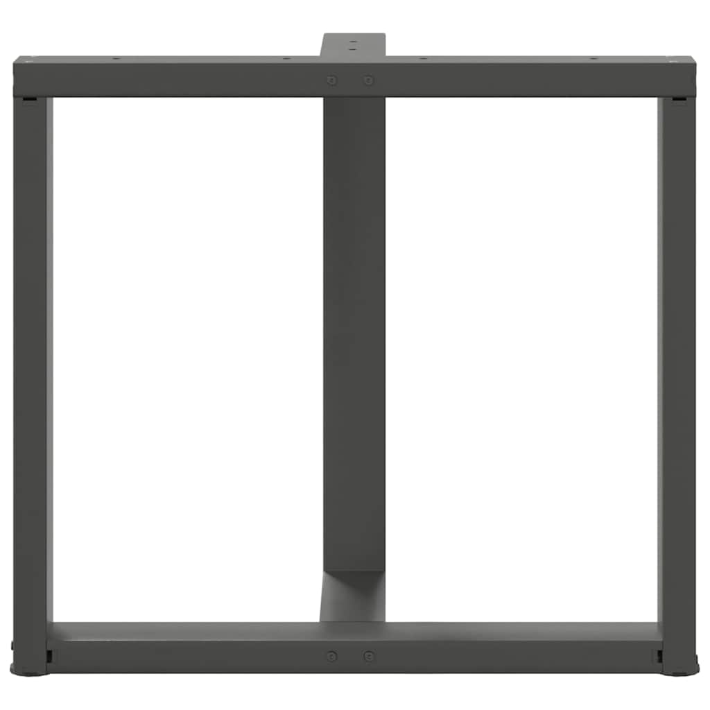 Valgomojo stalo kojos, T formos, 2 vnt., antracito spalvos, 70x35x(72 - 73) cm, plienas - Namų Idėja