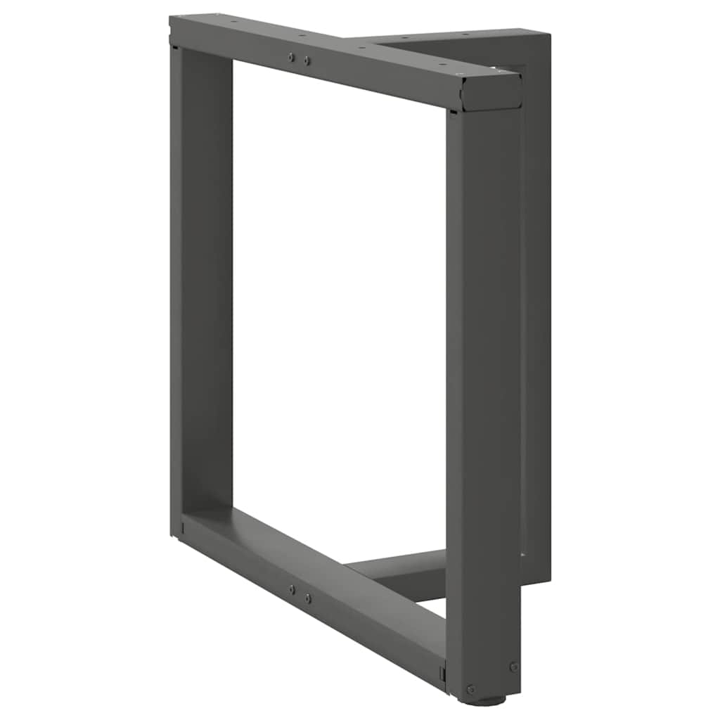 Valgomojo stalo kojos, T formos, 2 vnt., antracito spalvos, 80x35x(72 - 73) cm, plienas - Namų Idėja