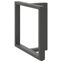 Valgomojo stalo kojos, T formos, 2 vnt., antracito spalvos, 80x35x(72 - 73) cm, plienas - Namų Idėja
