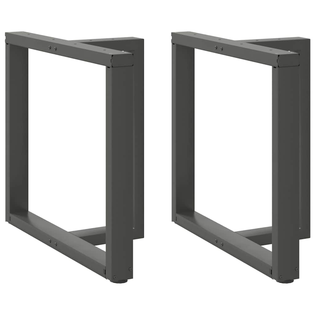 Valgomojo stalo kojos, T formos, 2 vnt., antracito spalvos, 80x35x(72 - 73) cm, plienas - Namų Idėja