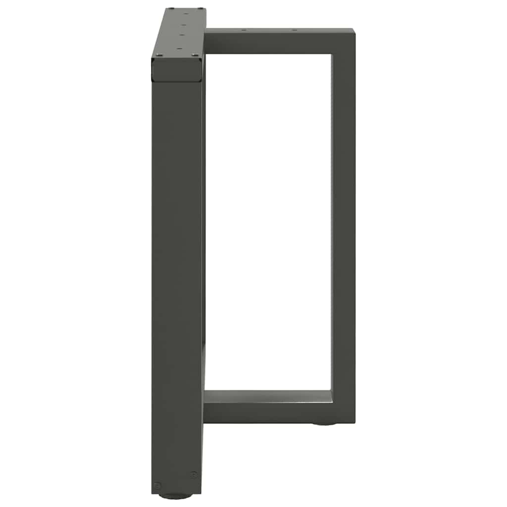 Valgomojo stalo kojos, T formos, 2 vnt., antracito spalvos, 80x35x(72 - 73) cm, plienas - Namų Idėja