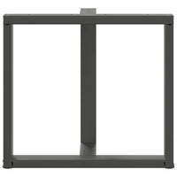 Valgomojo stalo kojos, T formos, 2 vnt., antracito spalvos, 80x35x(72 - 73) cm, plienas - Namų Idėja