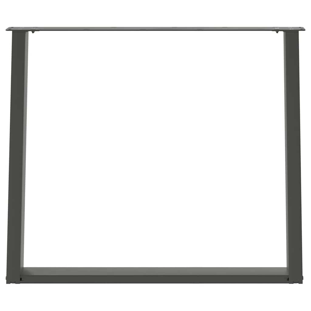 Valgomojo stalo kojos, U formos, 2 vnt., antracito spalvos, 100x(72 - 73) cm, plienas - Namų Idėja