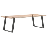 Valgomojo stalo kojos, U formos, 2 vnt., antracito spalvos, 100x(72 - 73) cm, plienas - Namų Idėja
