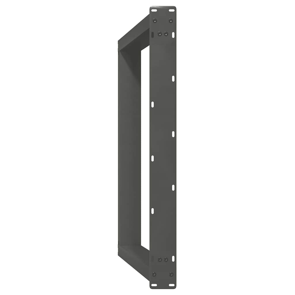 Valgomojo stalo kojos, U formos, 2 vnt., antracito spalvos, 100x(72 - 73) cm, plienas - Namų Idėja