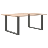 Valgomojo stalo kojos, U formos, 2 vnt., antracito spalvos, 100x(72 - 73) cm, plienas - Namų Idėja