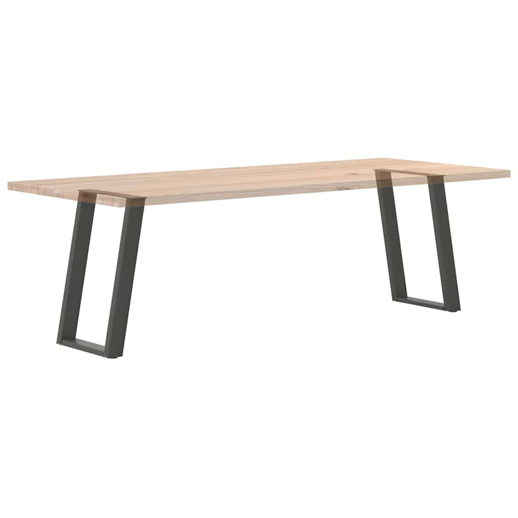 Valgomojo stalo kojos, U formos, 2 vnt., antracito spalvos, 50x(72 - 73) cm, plienas - Namų Idėja