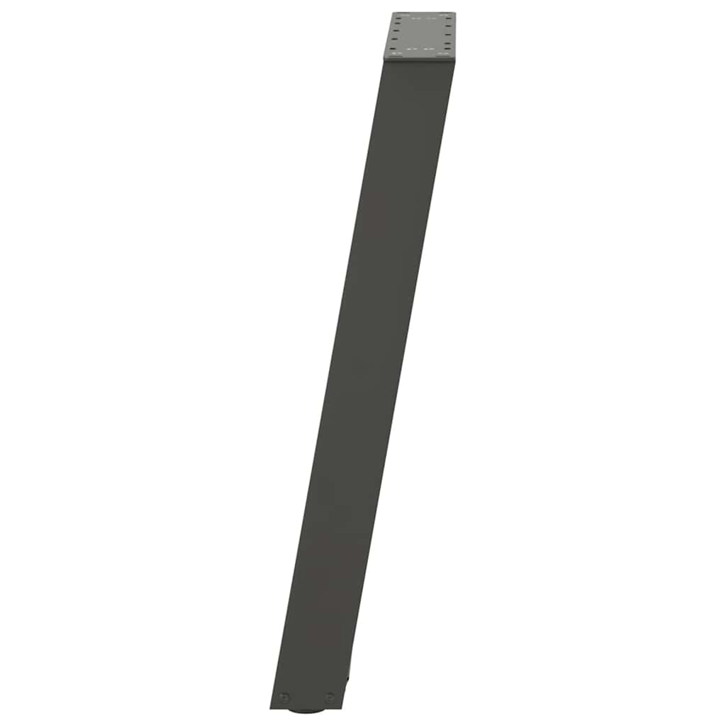 Valgomojo stalo kojos, U formos, 2 vnt., antracito spalvos, 50x(72 - 73) cm, plienas - Namų Idėja