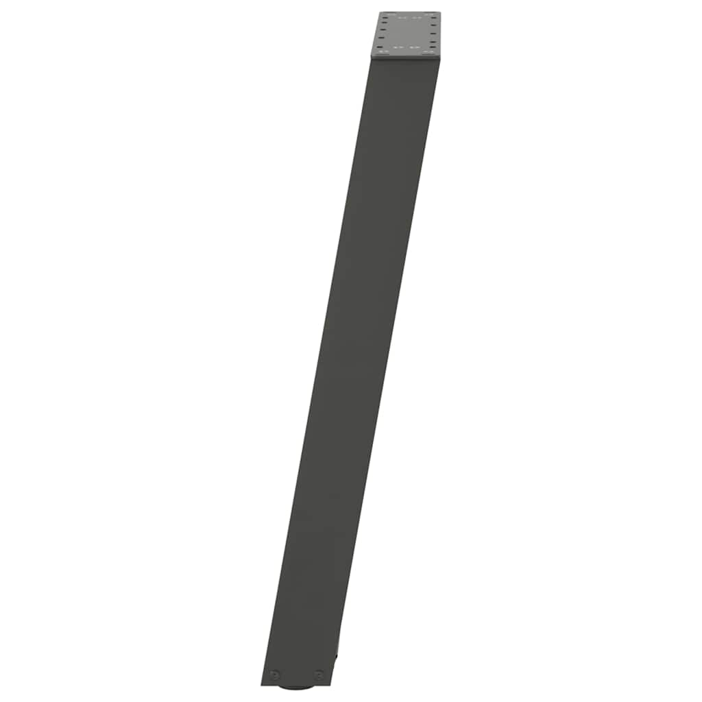 Valgomojo stalo kojos, U formos, 2 vnt., antracito spalvos, 60x(72 - 73) cm, plienas - Namų Idėja