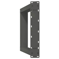 Valgomojo stalo kojos, U formos, 2 vnt., antracito spalvos, 60x(72 - 73) cm, plienas - Namų Idėja