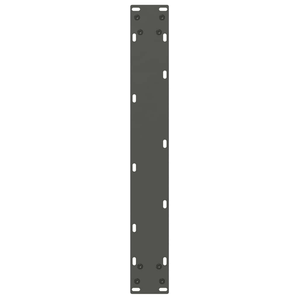 Valgomojo stalo kojos, U formos, 2 vnt., antracito spalvos, 70x(72 - 73) cm, plienas - Namų Idėja