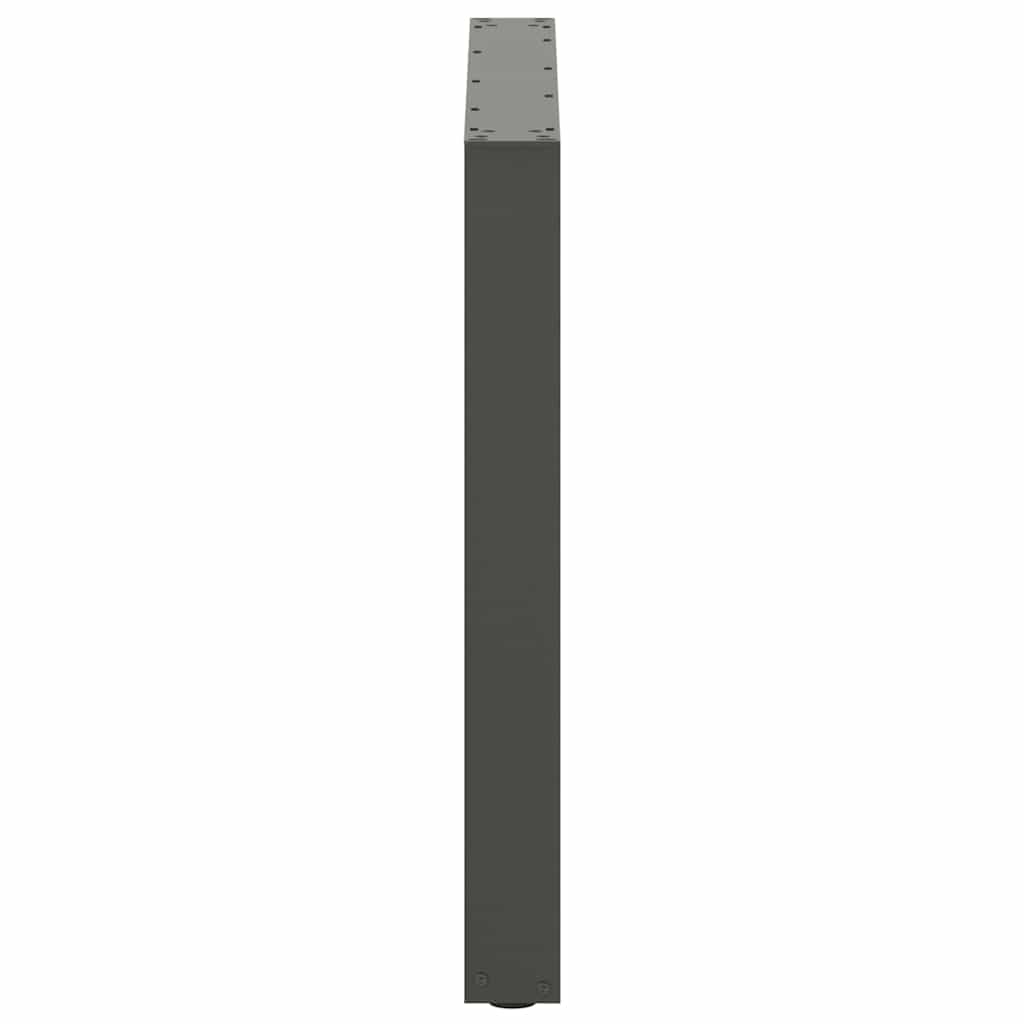 Valgomojo stalo kojos, U formos, 2 vnt., antracito spalvos, 90x(72 - 73) cm, plienas - Namų Idėja