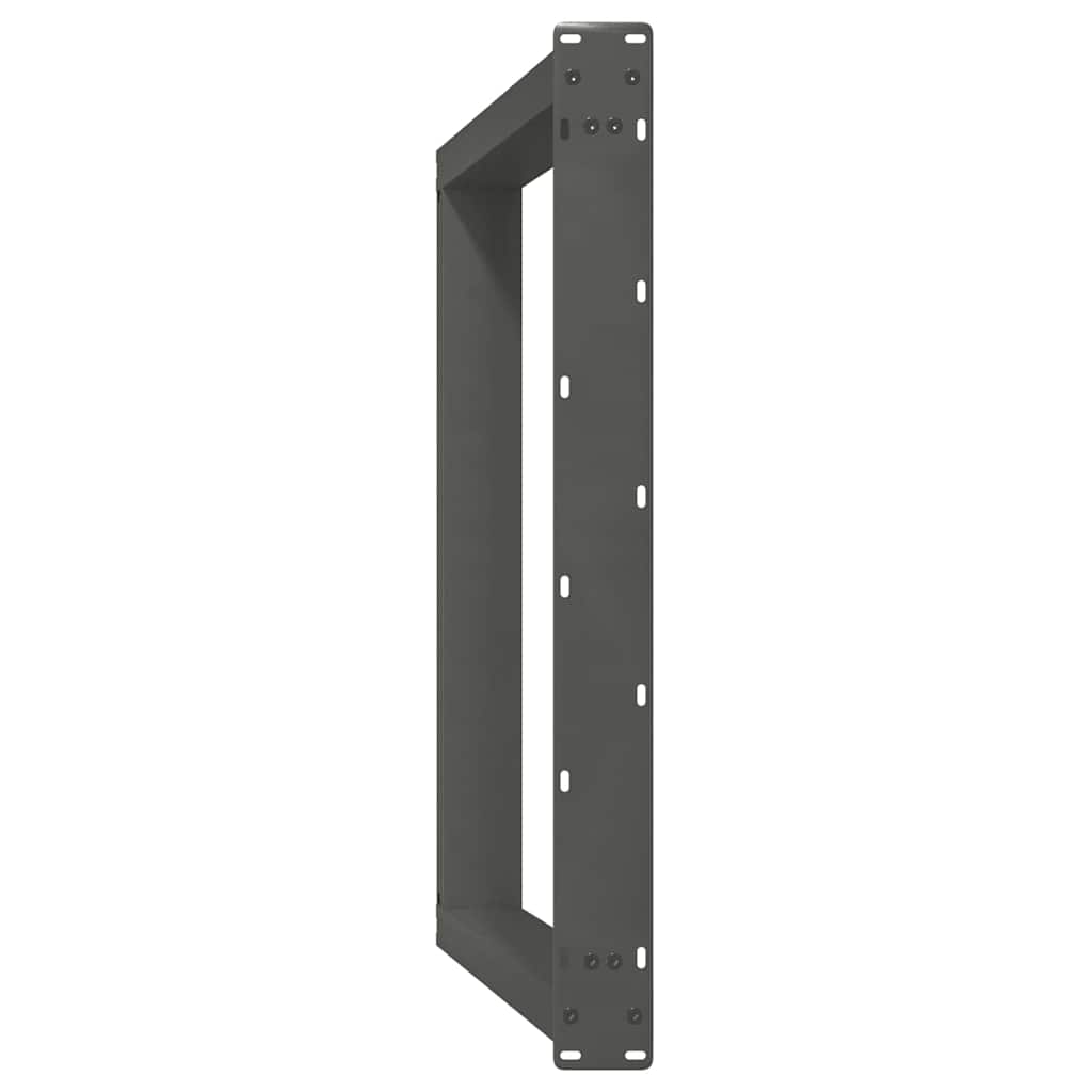 Valgomojo stalo kojos, U formos, 2 vnt., antracito spalvos, 90x(72 - 73) cm, plienas - Namų Idėja