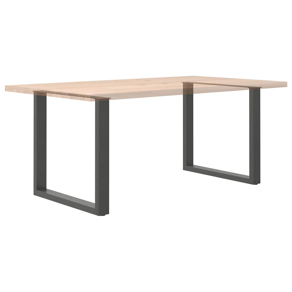Valgomojo stalo kojos, U formos, 2 vnt., antracito spalvos, 90x(72 - 73) cm, plienas - Namų Idėja