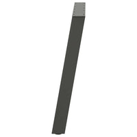 Valgomojo stalo kojos, U formos, 2 vnt., antracito spalvos, 90x(72 - 73) cm, plienas - Namų Idėja