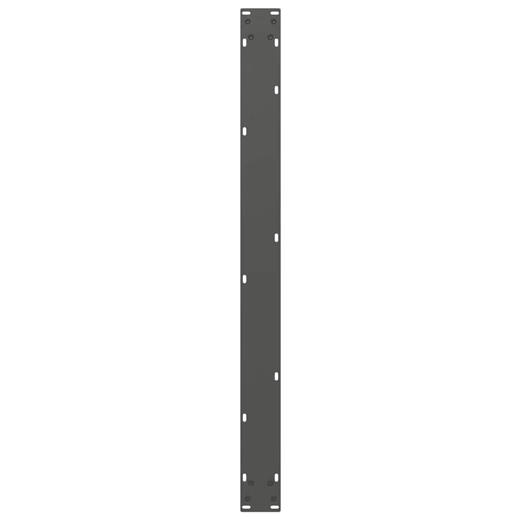 Valgomojo stalo kojos, U formos, 3 vnt., antracito spalvos, 100x(72 - 73) cm, plienas - Namų Idėja