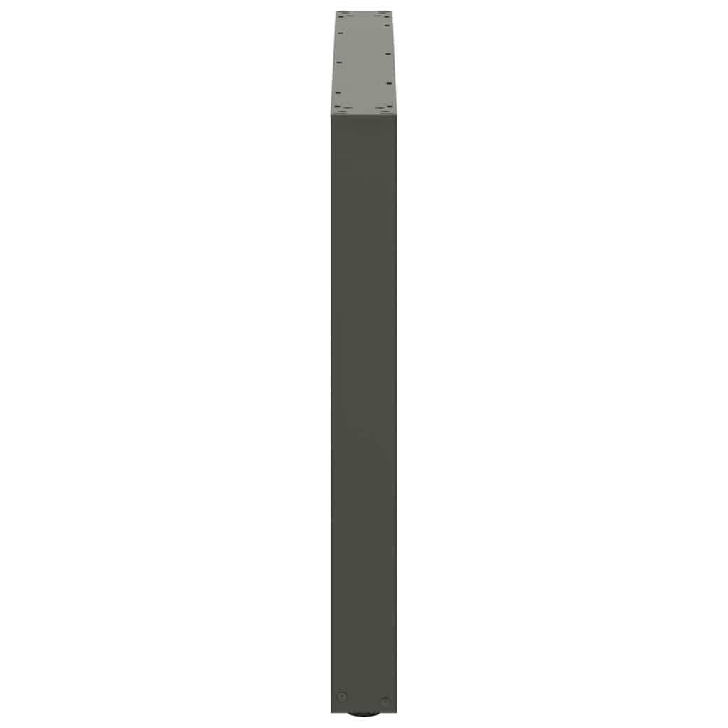 Valgomojo stalo kojos, U formos, 3 vnt., antracito spalvos, 100x(72 - 73) cm, plienas - Namų Idėja
