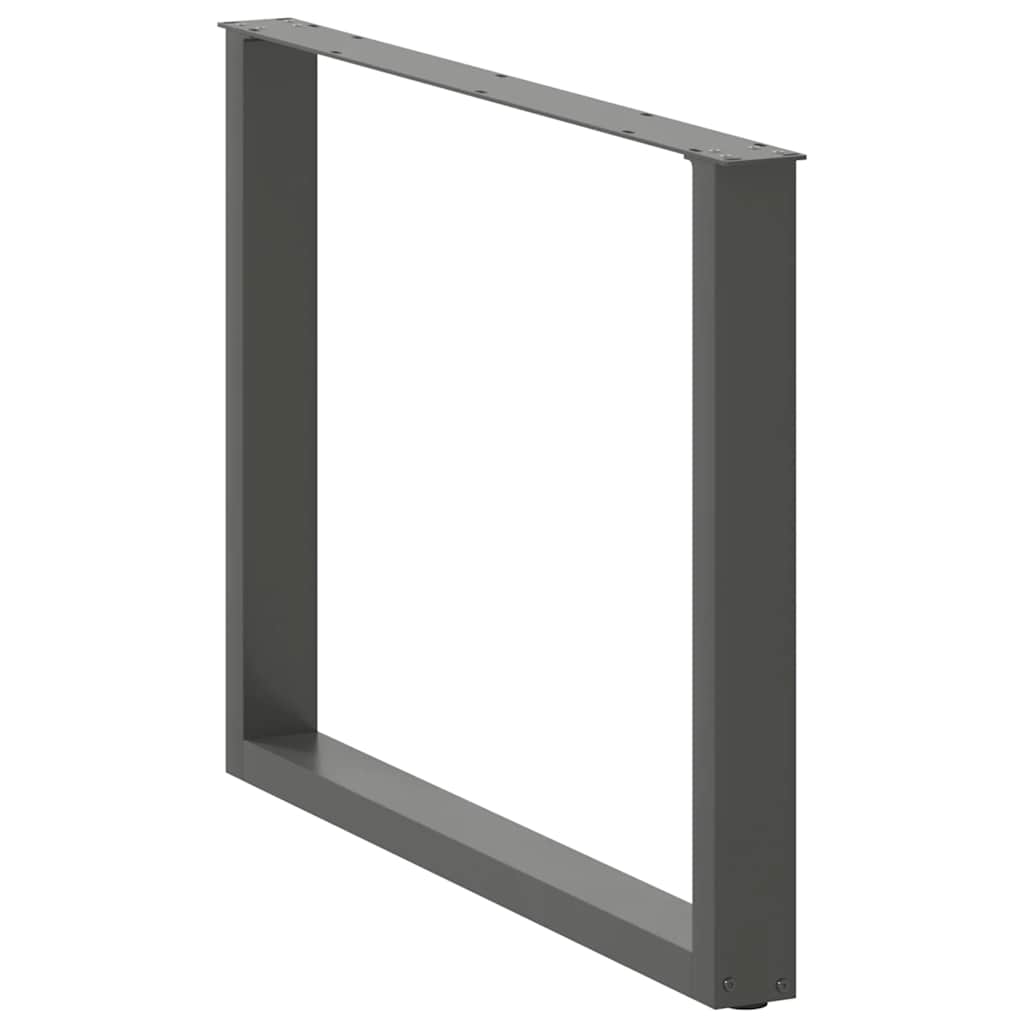 Valgomojo stalo kojos, U formos, 3 vnt., antracito spalvos, 100x(72 - 73) cm, plienas - Namų Idėja