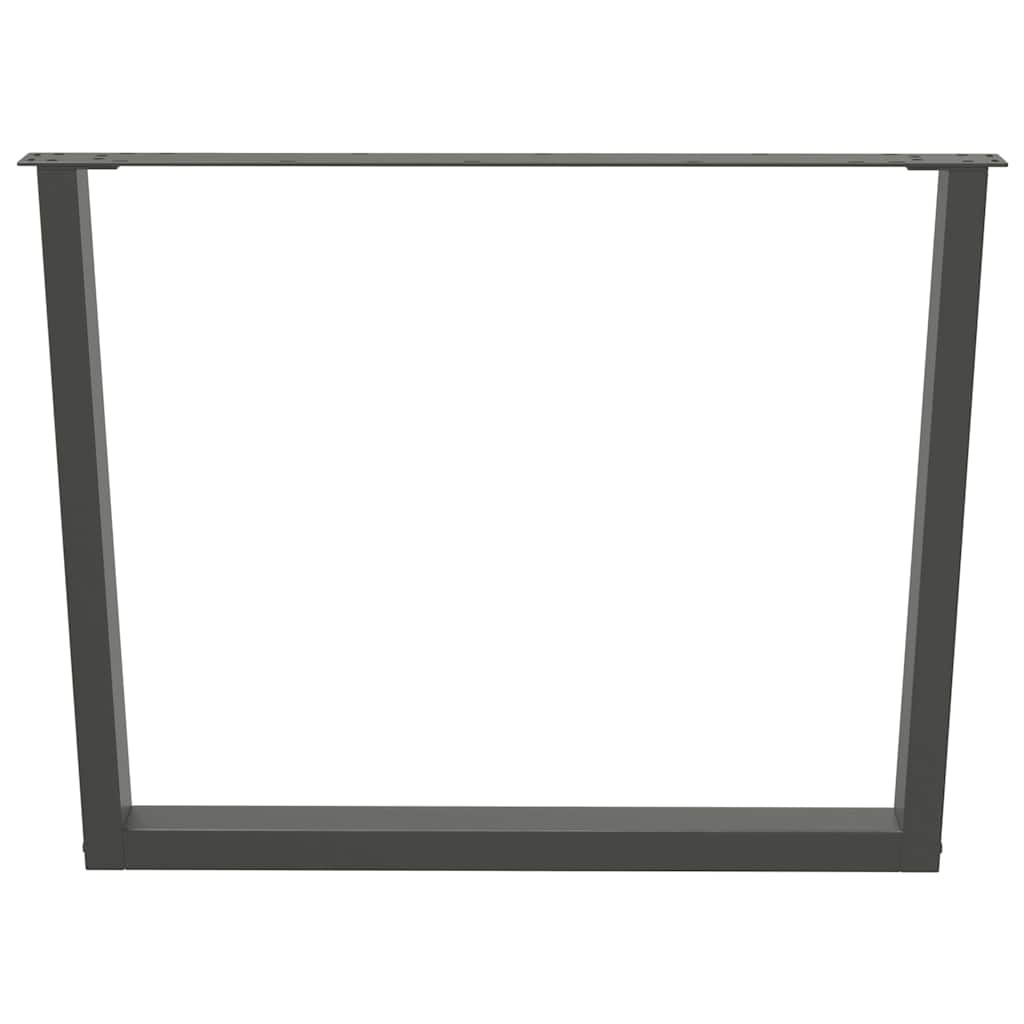 Valgomojo stalo kojos, V formos, 2 vnt., antracito spalvos, 100x(72 - 73,3) cm, plienas - Namų Idėja