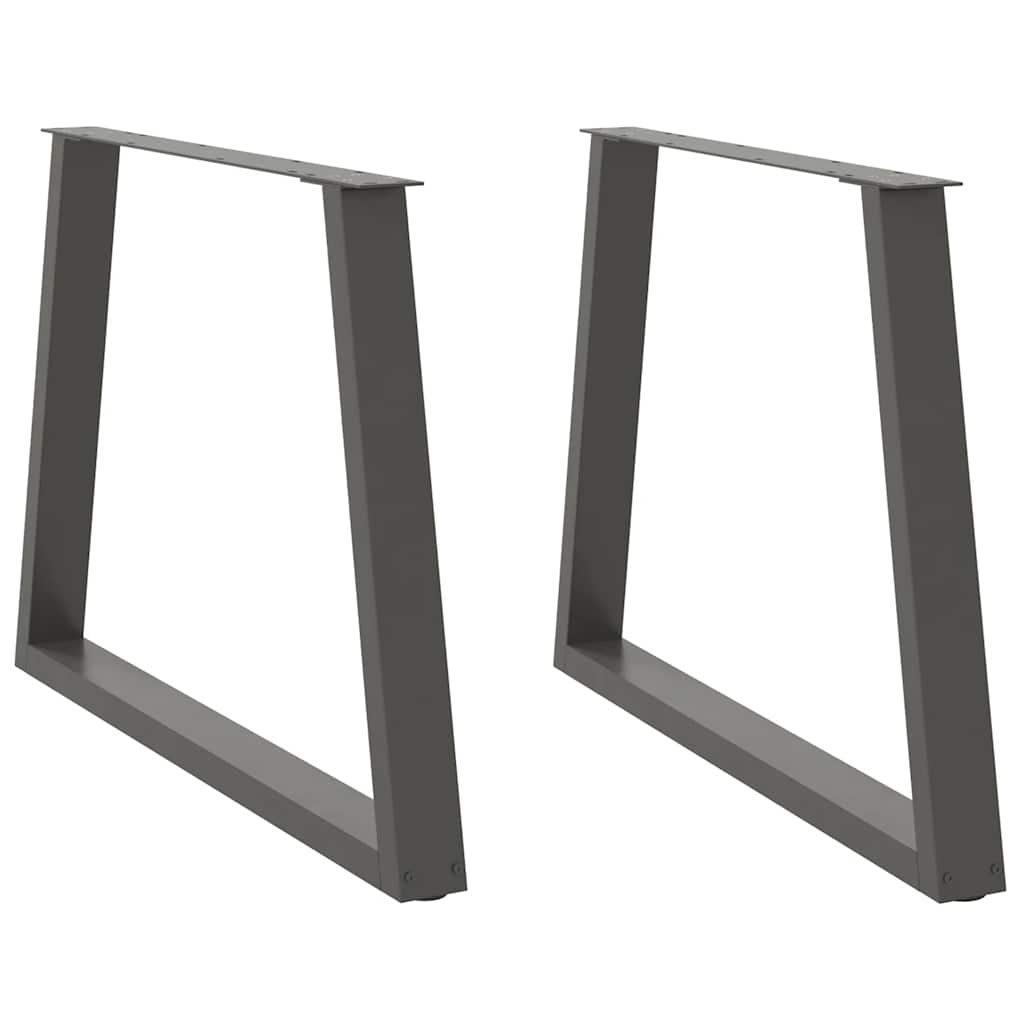 Valgomojo stalo kojos, V formos, 2 vnt., antracito spalvos, 100x(72 - 73,3) cm, plienas - Namų Idėja