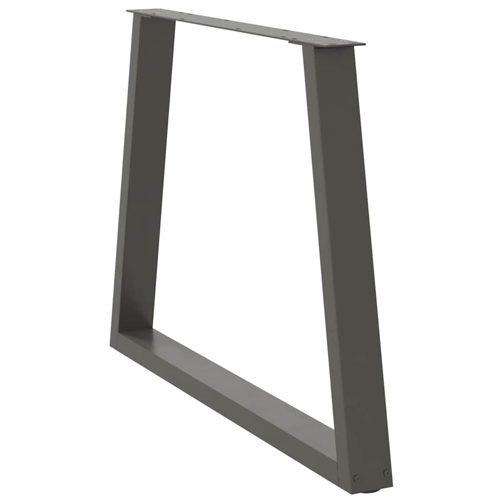 Valgomojo stalo kojos, V formos, 2 vnt., antracito spalvos, 100x(72 - 73,3) cm, plienas - Namų Idėja