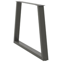 Valgomojo stalo kojos, V formos, 2 vnt., antracito spalvos, 100x(72 - 73,3) cm, plienas - Namų Idėja