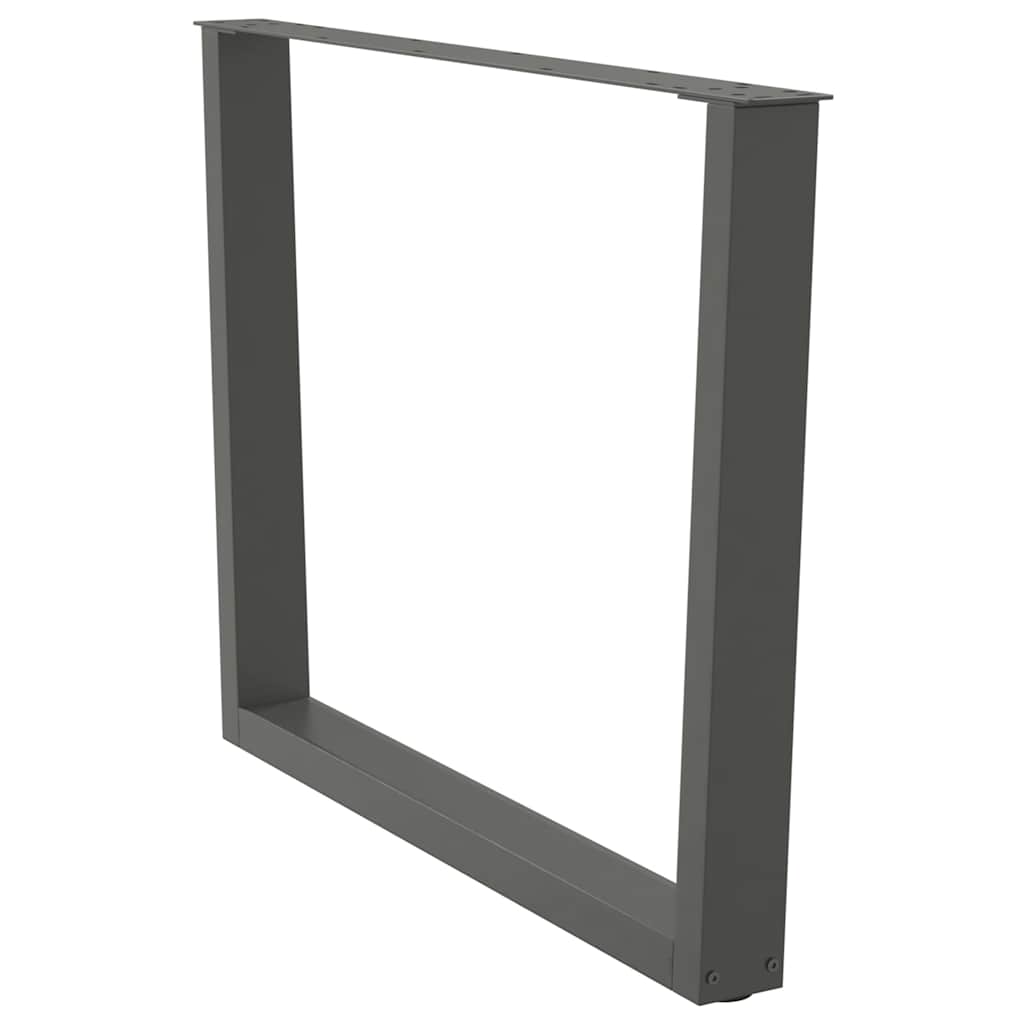 Valgomojo stalo kojos, V formos, 2 vnt., antracito spalvos, 100x(72 - 73,3) cm, plienas - Namų Idėja