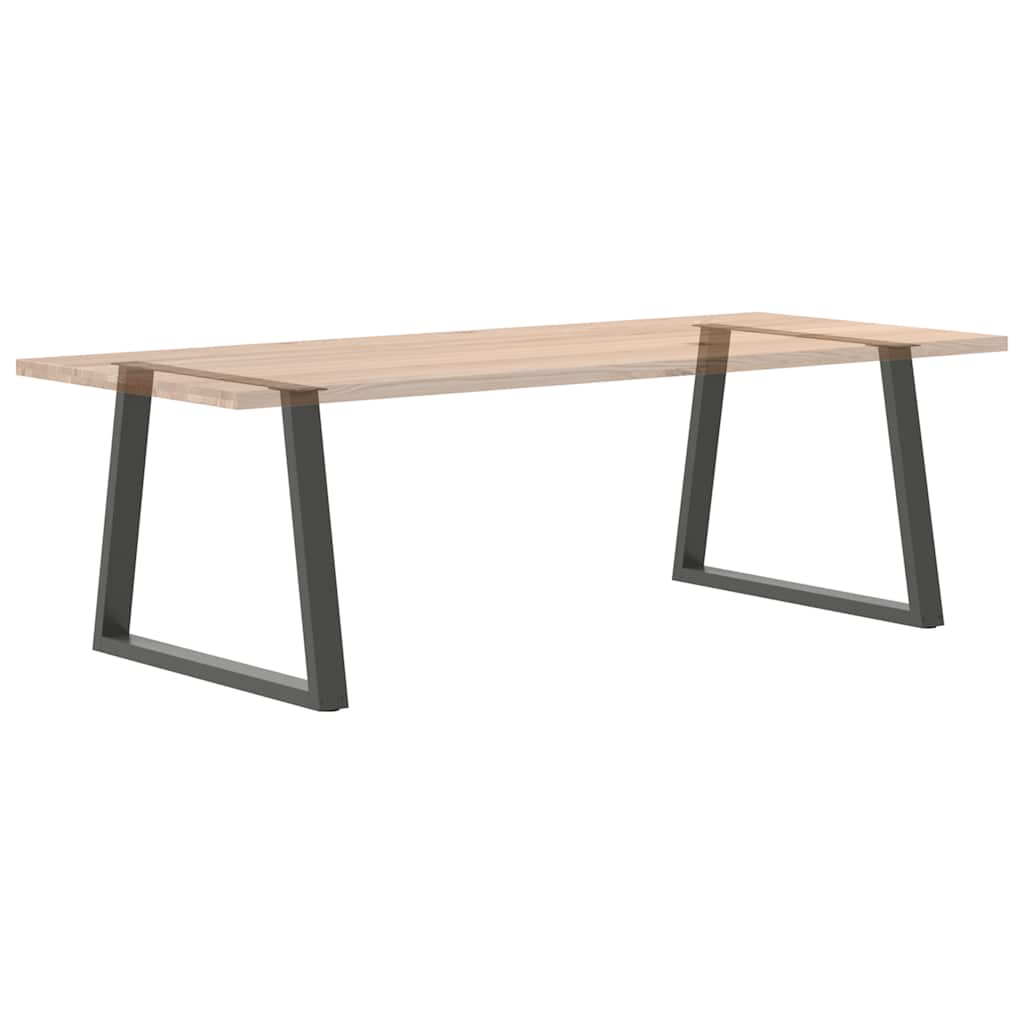 Valgomojo stalo kojos, V formos, 2 vnt., antracito spalvos, 100x(72 - 73,3) cm, plienas - Namų Idėja
