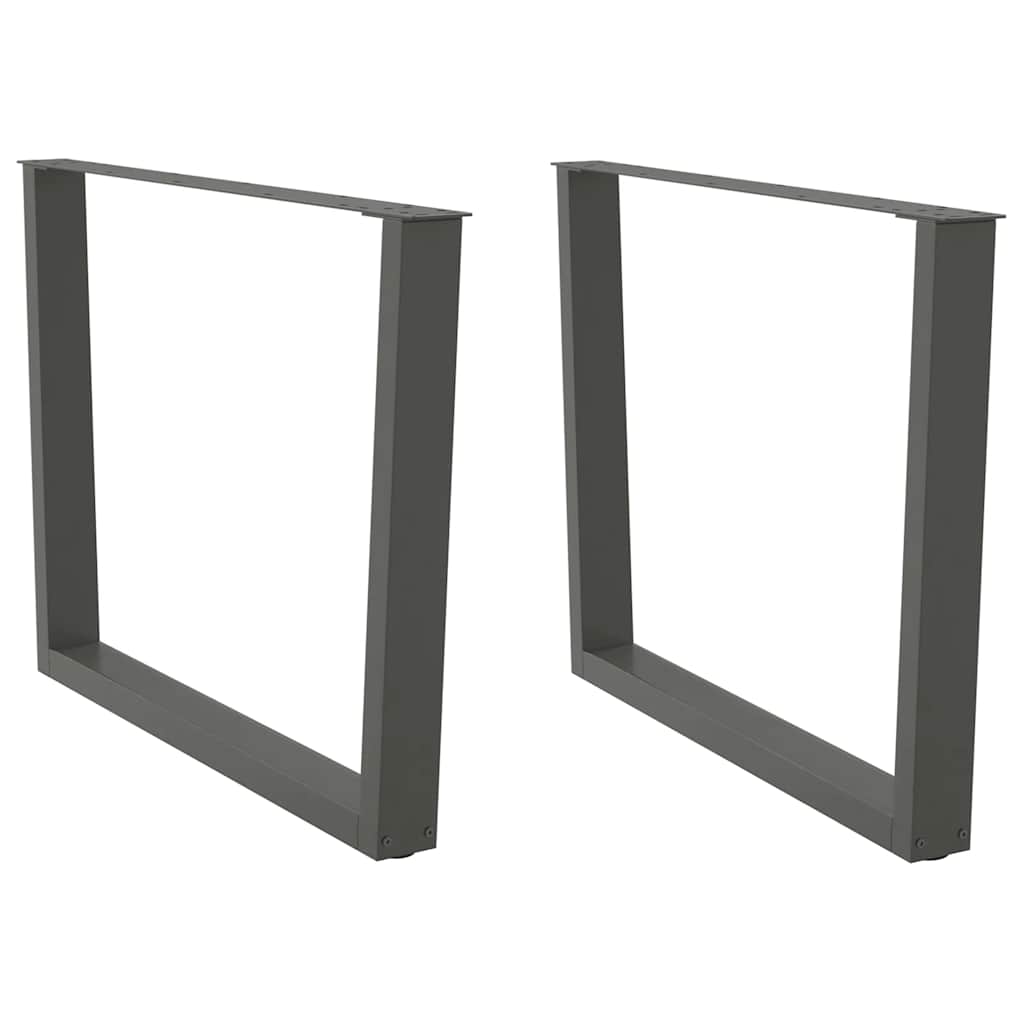 Valgomojo stalo kojos, V formos, 2 vnt., antracito spalvos, 100x(72 - 73,3) cm, plienas - Namų Idėja