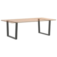Valgomojo stalo kojos, V formos, 2 vnt., antracito spalvos, 100x(72 - 73,3) cm, plienas - Namų Idėja