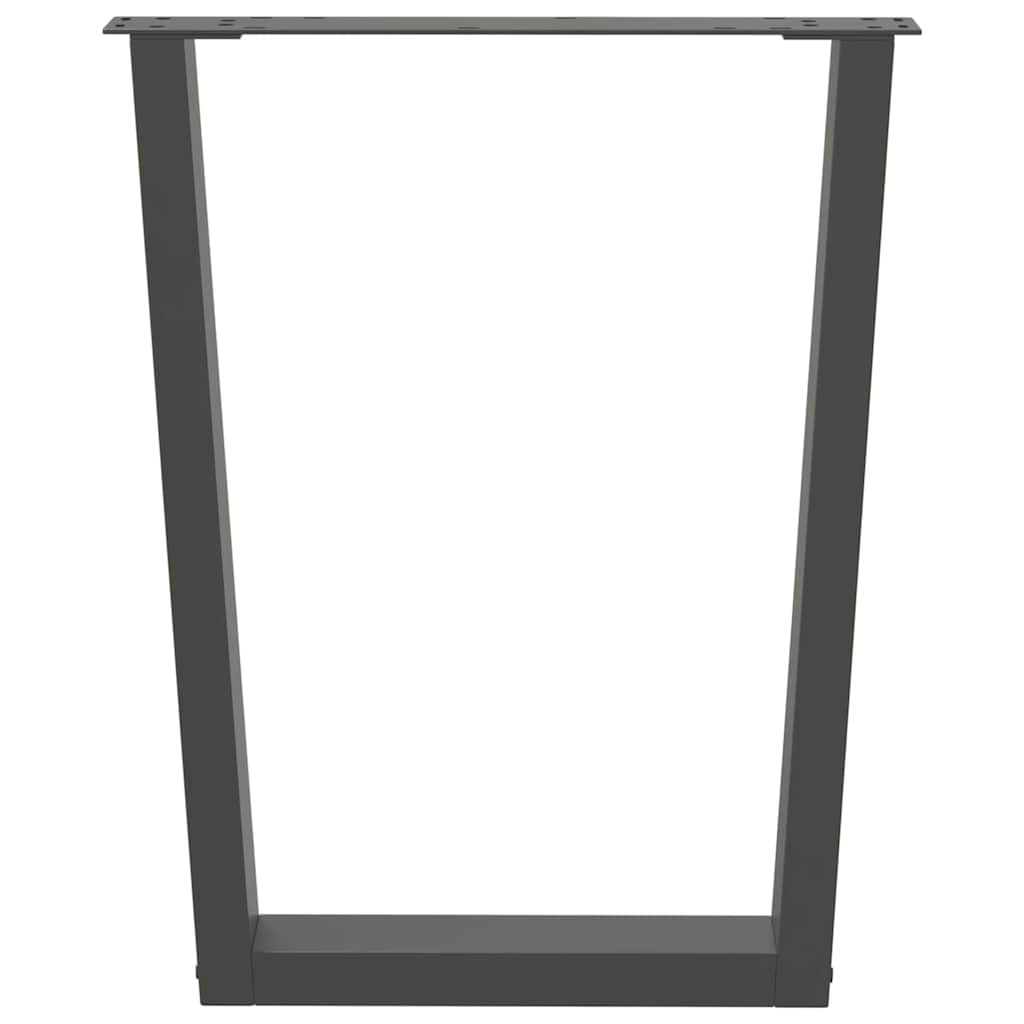 Valgomojo stalo kojos, V formos, 2 vnt., antracito spalvos, 60x(72 - 73,3) cm, plienas - Namų Idėja