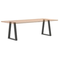 Valgomojo stalo kojos, V formos, 2 vnt., antracito spalvos, 60x(72 - 73,3) cm, plienas - Namų Idėja