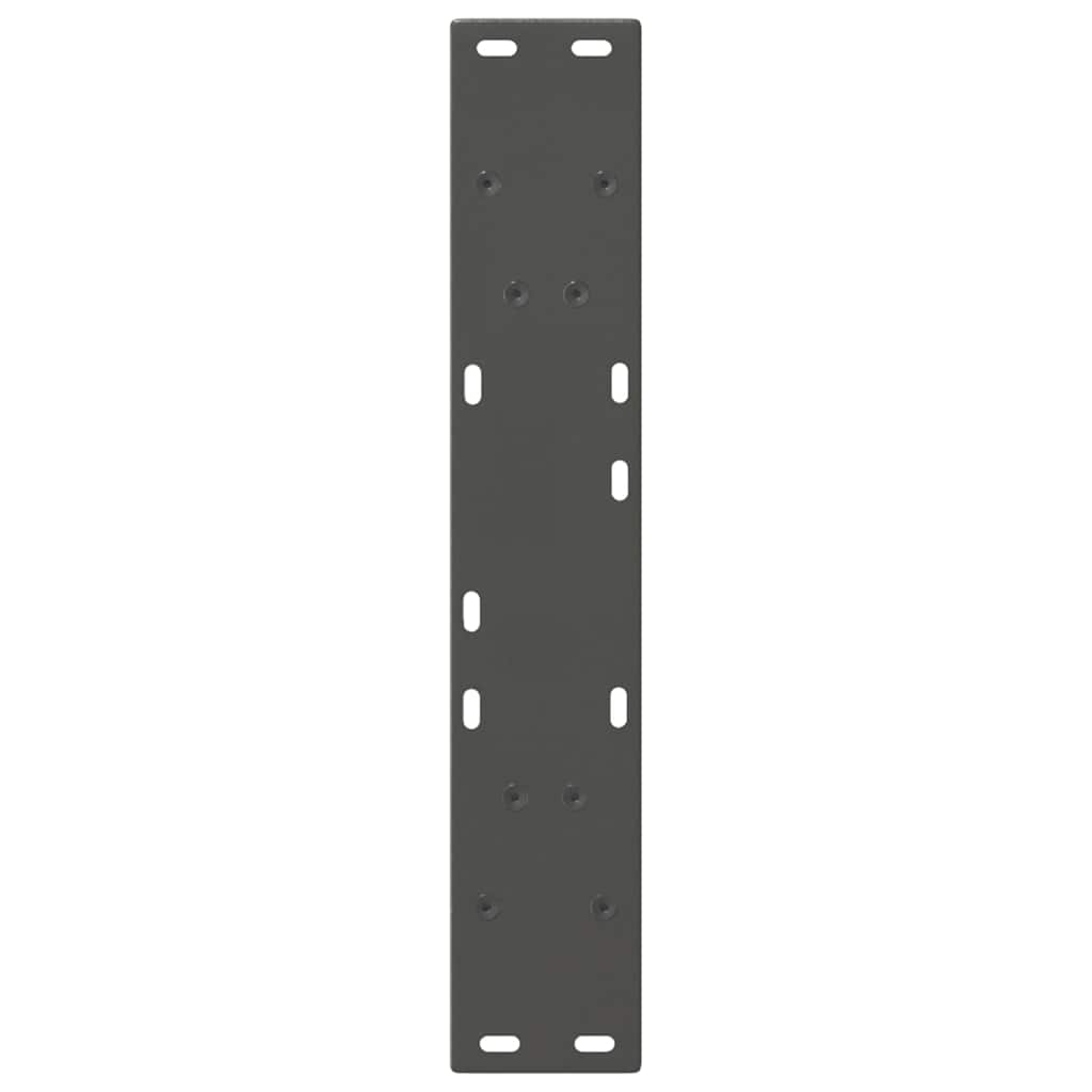 Valgomojo stalo kojos, V formos, 2 vnt., antracito spalvos, 60x(72 - 73,3) cm, plienas - Namų Idėja